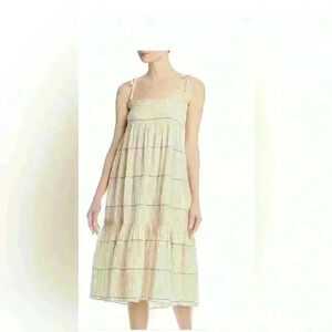 Sun Dress TORY BURCH CONVERTIBLE DRESS IN IVORY/BLUE Size S/P